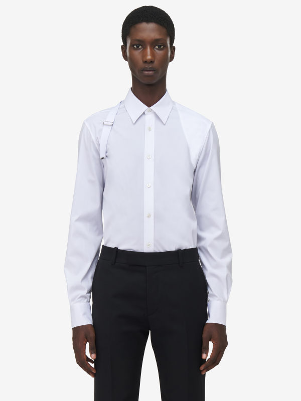 ALEXANDER MCQUEEN - Logo Tape Harness Shirt - Item 828170QNAAB4343